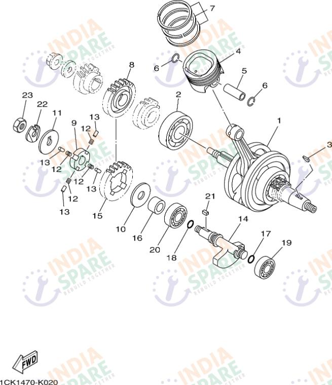 CRANKSHAFT & PISTON